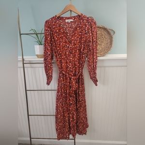 Loft full-length Multi Color Dotted dress